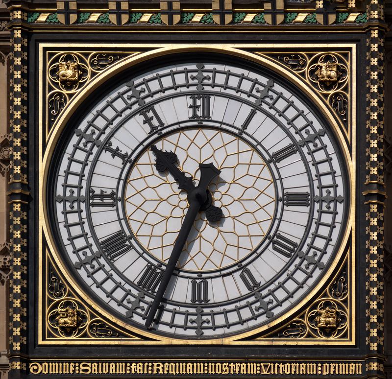 The Elizabeth Tower (Big Ben) and Houses of Parliament in London, England