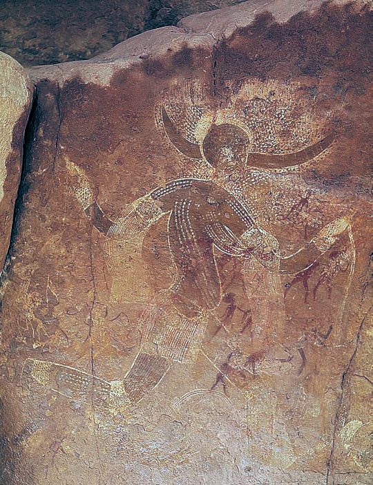 Ancient rock art at Tassili n'Ajjer, Algeria