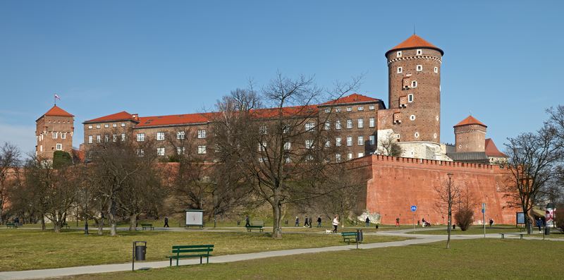 Wawel Castle in Krakow, Poland